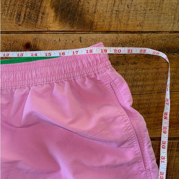 Mens Polo Ralph Lauren Pink Lined Swimming Trunks Shorts Logo Elastic Waist 2XLT - Picture 5 of 9